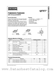 FQB6N40CTM datasheet pdf Fairchild Semiconductor