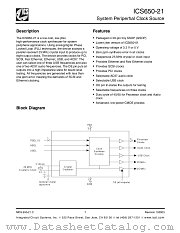 ICS650-21 datasheet pdf Texas Instruments