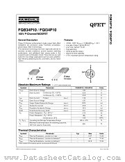 FQB34P10 datasheet pdf Fairchild Semiconductor