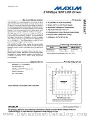 MAX3967 datasheet pdf MAXIM - Dallas Semiconductor