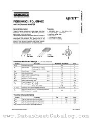 FQD6N40CTF datasheet pdf Fairchild Semiconductor