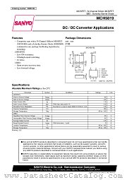 MCH5819 datasheet pdf SANYO