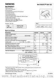 BSP 550 datasheet pdf Infineon