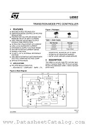 L6562 datasheet pdf ST Microelectronics