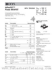 IXFN72N55Q2 datasheet pdf IXYS