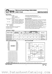BS616UV4016 datasheet pdf Brilliance Semiconductor