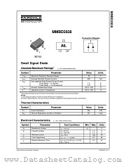 MMBD2838_NL datasheet pdf Fairchild Semiconductor