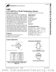 LM60CIM3X datasheet pdf National Semiconductor