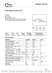 BTS 100 datasheet pdf Infineon