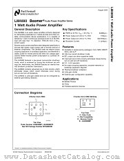 LM4890LDX datasheet pdf National Semiconductor