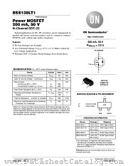 BSS138LT3 datasheet pdf ON Semiconductor