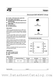 TD351 datasheet pdf ST Microelectronics