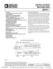 AD74111YRU-REEL7 datasheet pdf Analog Devices