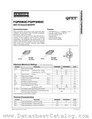 FQPF8N60C datasheet pdf Fairchild Semiconductor