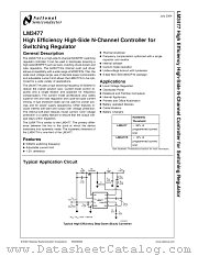 LM3477MMX datasheet pdf National Semiconductor