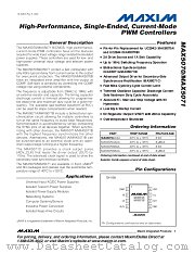 MAX5071 datasheet pdf MAXIM - Dallas Semiconductor