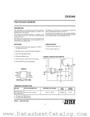 ZXSC440 datasheet pdf Zetex Semiconductors