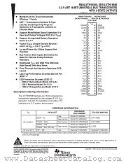 SN74LVTH16500ZQLR datasheet pdf Texas Instruments