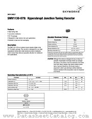 SMV1130-079 datasheet pdf Skyworks Solutions