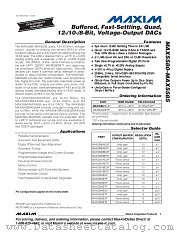 MAX5584 datasheet pdf MAXIM - Dallas Semiconductor