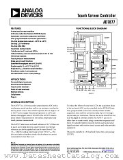 EVAL-AD7877EB datasheet pdf Analog Devices