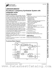 LMX2532LQX1065 datasheet pdf National Semiconductor