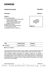 TCA 965 datasheet pdf Infineon