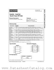 74AC32MTCX datasheet pdf Fairchild Semiconductor
