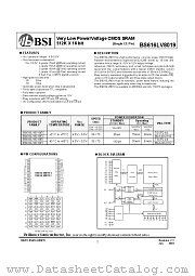 BS616LV8019 datasheet pdf Brilliance Semiconductor