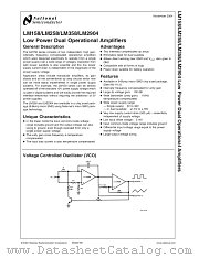 LM2904 MWA datasheet pdf National Semiconductor