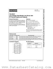 74LCX241MTCX datasheet pdf Fairchild Semiconductor