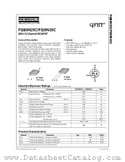 FQI9N25CTU datasheet pdf Fairchild Semiconductor