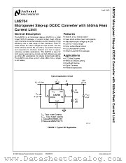 LM2704MFX-ADJ datasheet pdf National Semiconductor