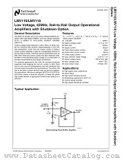 LMV116 datasheet pdf National Semiconductor