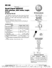 BS108 datasheet pdf ON Semiconductor