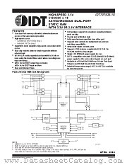IDT70T633S10BF8 datasheet pdf IDT