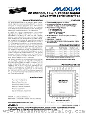 MAX5733 datasheet pdf MAXIM - Dallas Semiconductor