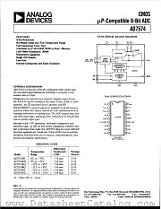 AD7574ACHIPS datasheet pdf Analog Devices