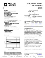 AD7685BCPWP datasheet pdf Analog Devices
