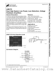 LM6172IN datasheet pdf National Semiconductor