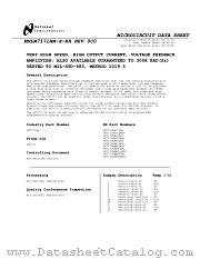 LM7171A MDC datasheet pdf National Semiconductor