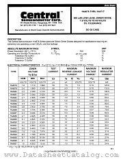 1N4697 datasheet pdf Central Semiconductor