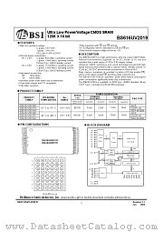 BS616UV2019 datasheet pdf Brilliance Semiconductor