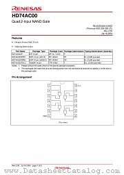 HD74AC00 datasheet pdf Renesas