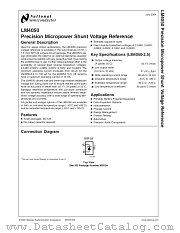 LM4050AEM3-8.2 datasheet pdf National Semiconductor