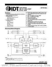 IDT7016L20J datasheet pdf IDT