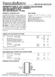 MMC40192H datasheet pdf Microelectronica