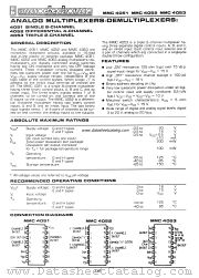 MMC4053H datasheet pdf Microelectronica