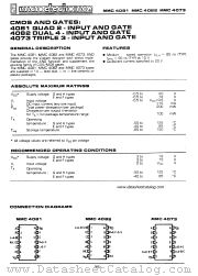 MMC4081G datasheet pdf Microelectronica