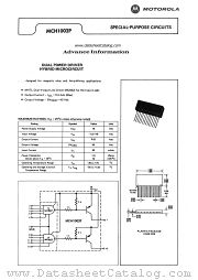 MCH1002P datasheet pdf Motorola